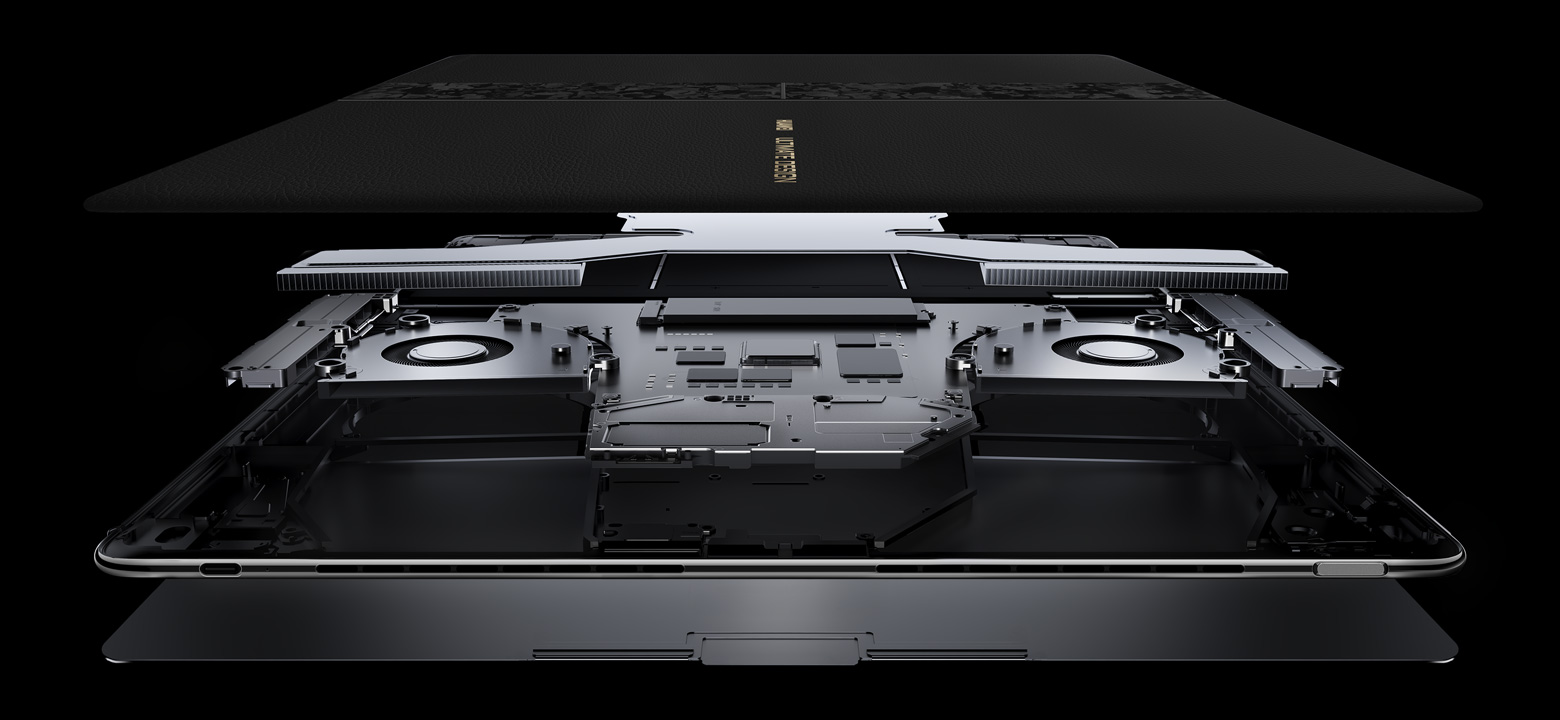 HUAWEI MateBook Fold 企业版内部结构渲染图