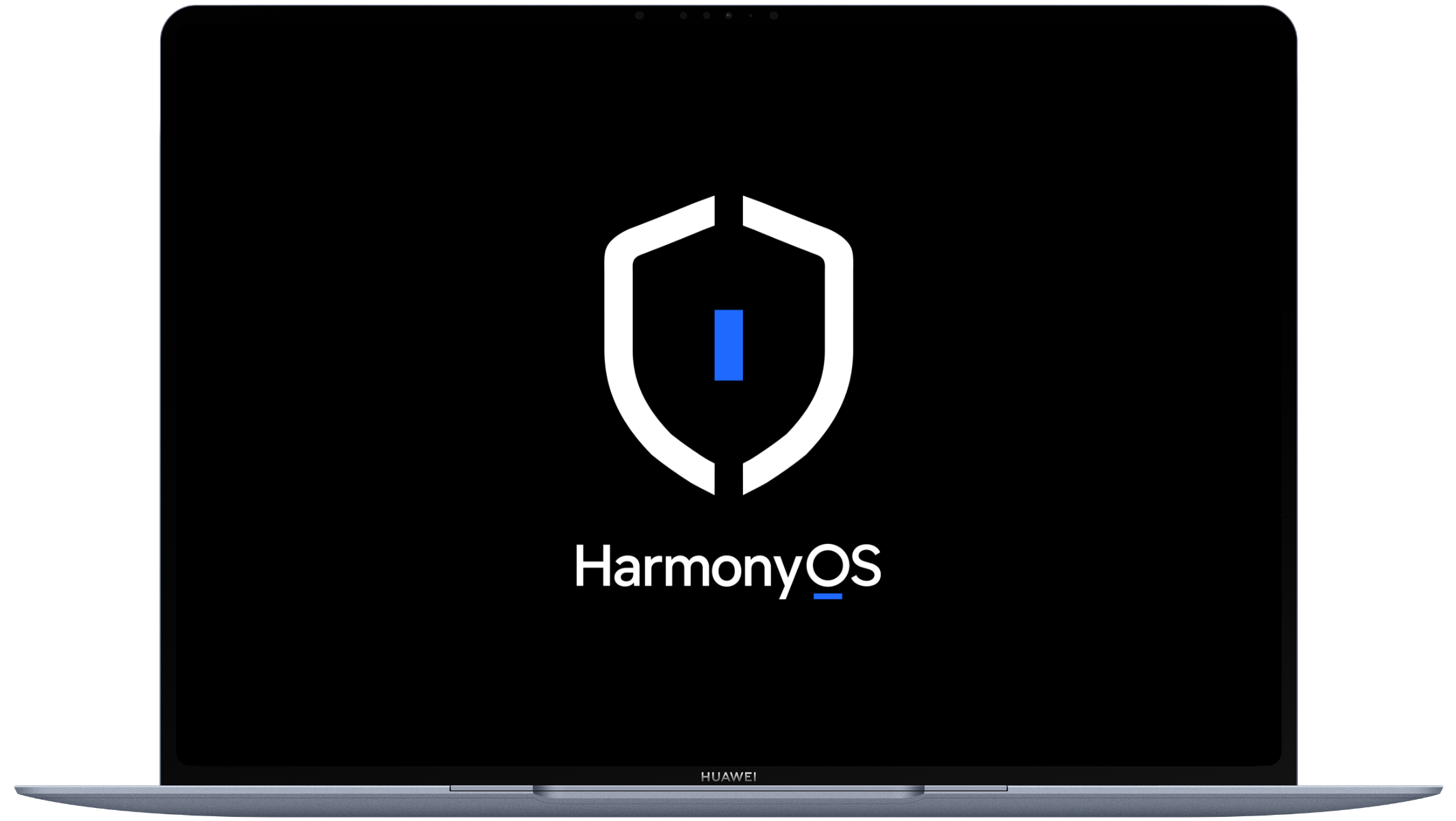华为擎云 HM940 的正视图，展示了隐私安全的功能