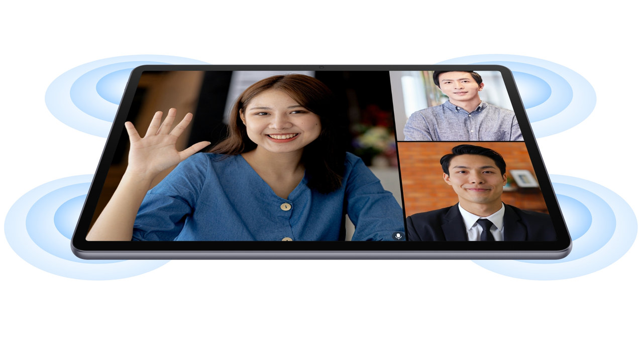 华为擎云 C5（第4代）多人会议，展示了其澎湃声场