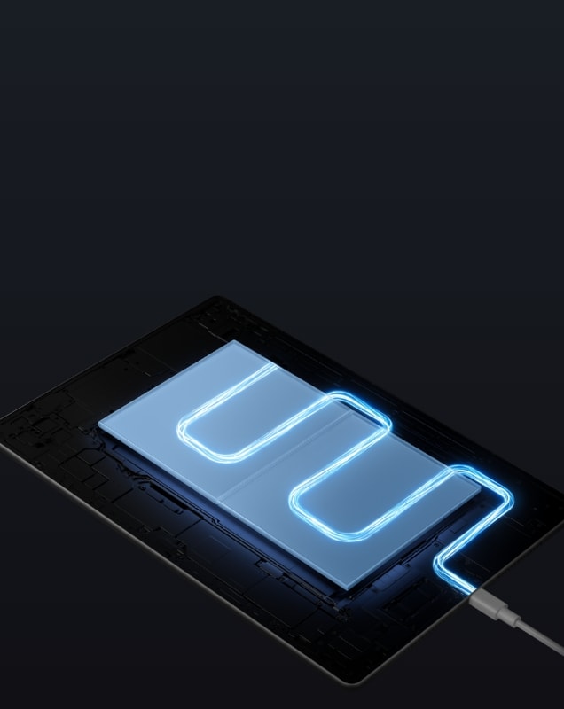 华为擎云 C9 电池充电图,展示了其续航持久