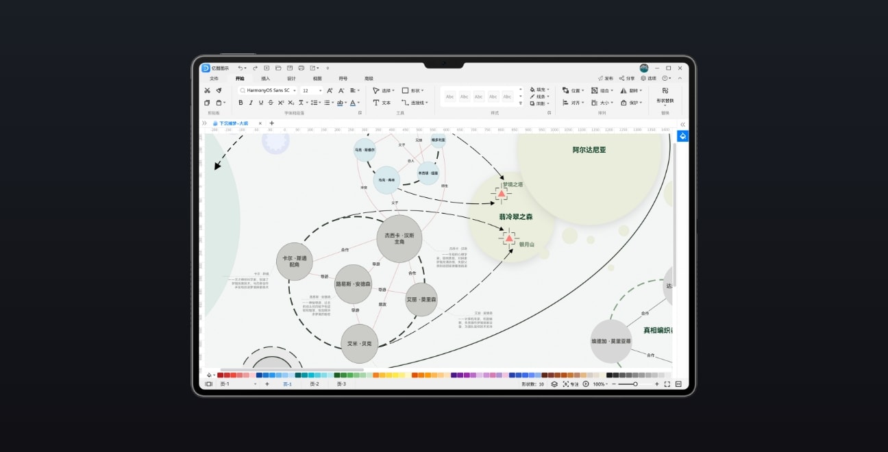 华为擎云 C9 亿图图示功能展示