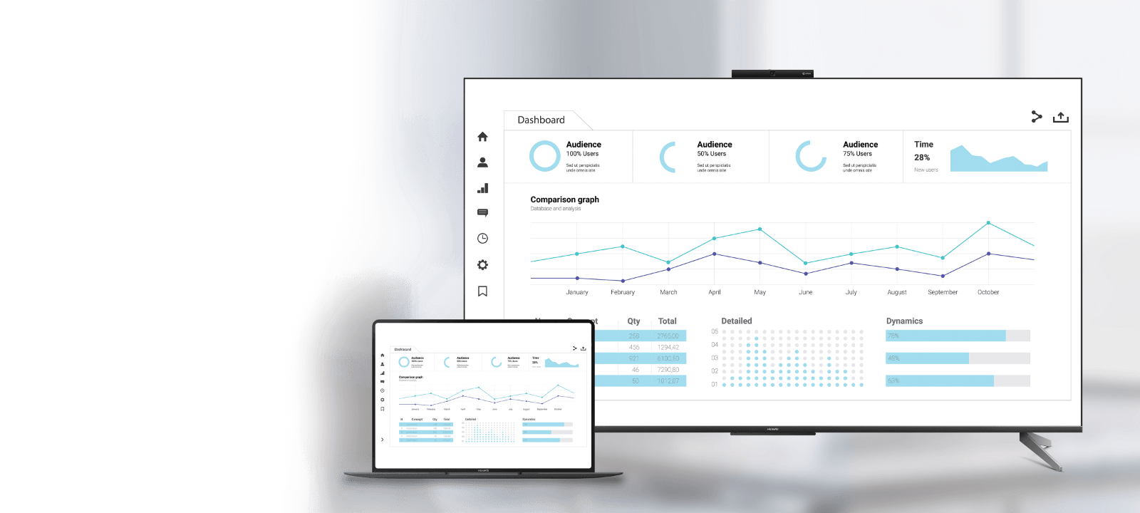 一台电脑正在无线投屏至华为智慧屏 B7