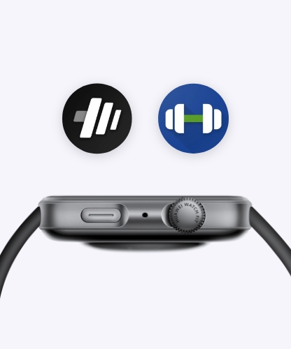 华为擎云 H3540 侧视图，展示了手表支持第三方健身软件