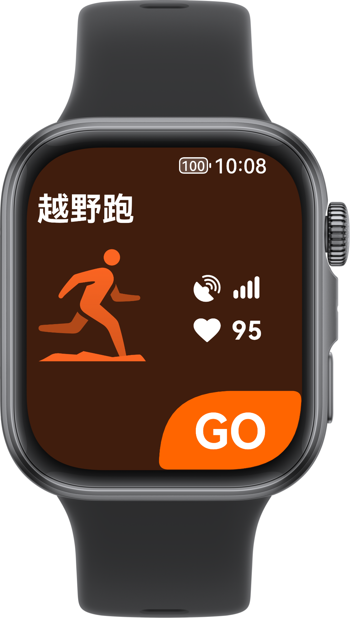 华为擎云 H3540 界面图，展示了更多运动模式中的越野跑