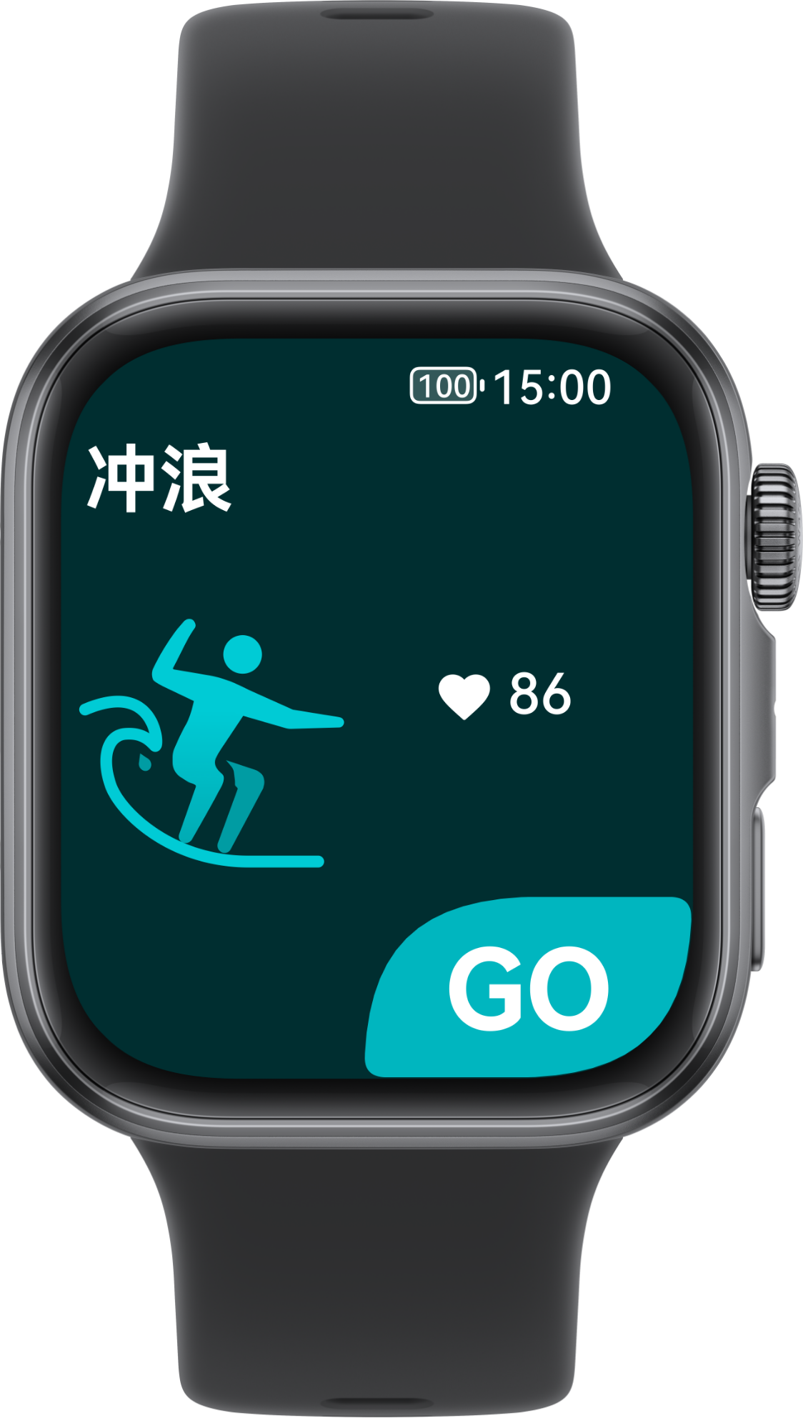 华为擎云 H3540 界面图，展示了更多运动模式中的冲浪