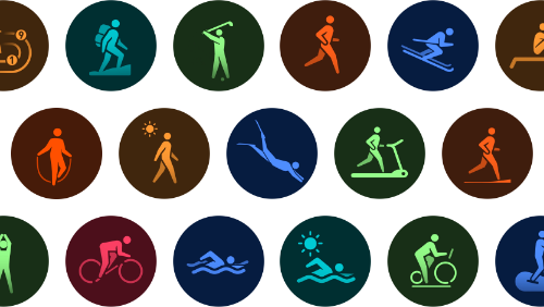 华为擎云 H5756 的100种运动模式，包含跑步、骑行、篮球、登山、网球等