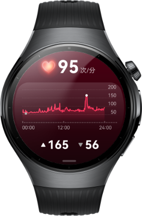 左侧为华为擎云 H7556 正视图，右侧是工人佩戴华为擎云 H7556 在工厂工作的场景，展示了手表支持作业协同功能