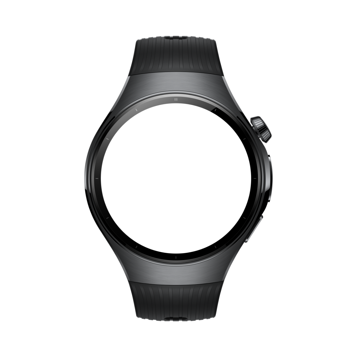 华为擎云 H7556 正视图，展示了手表的指尖测量血氧功能