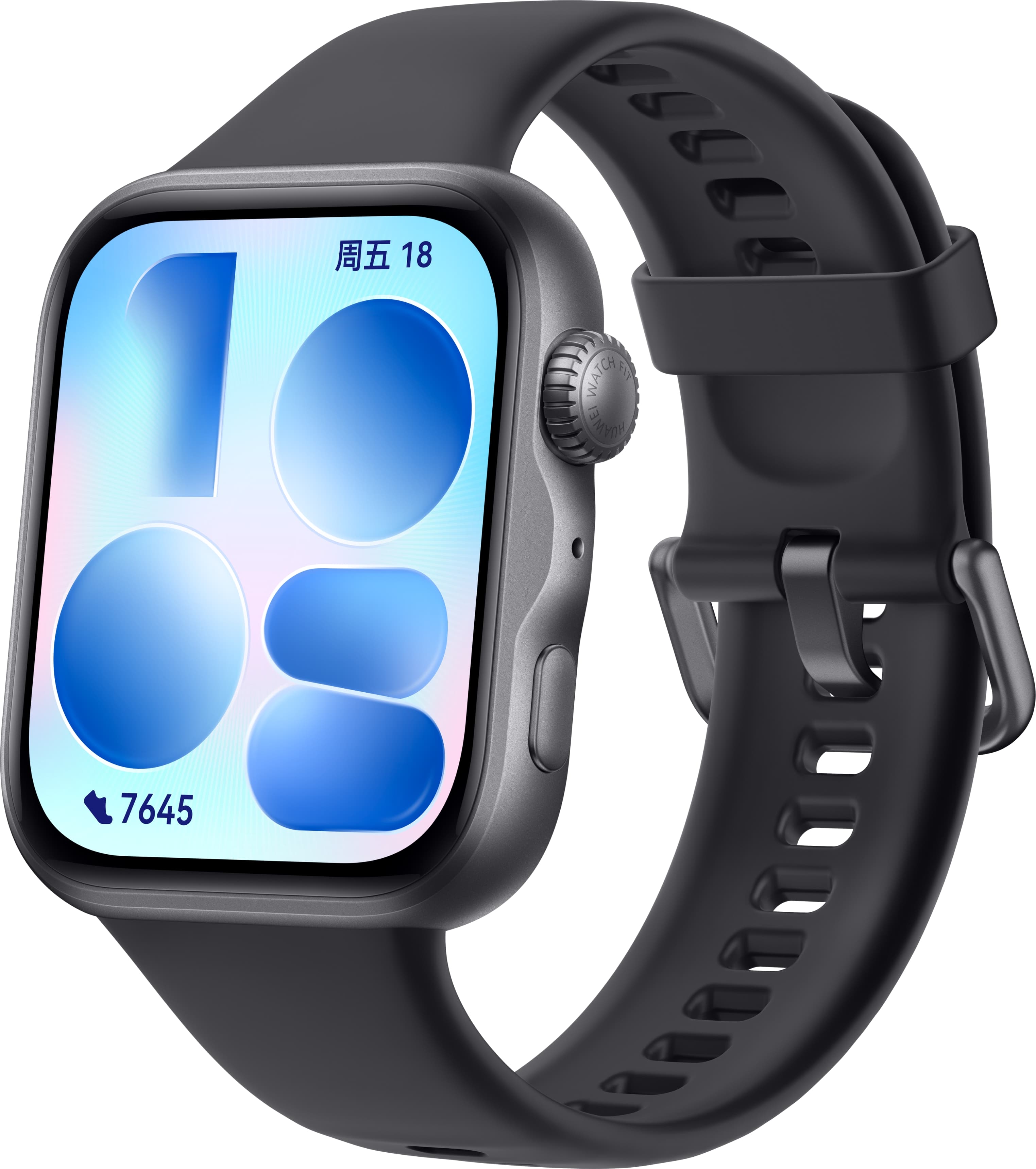 华为擎云 H3550 侧视图，展示了手表的轻薄设计